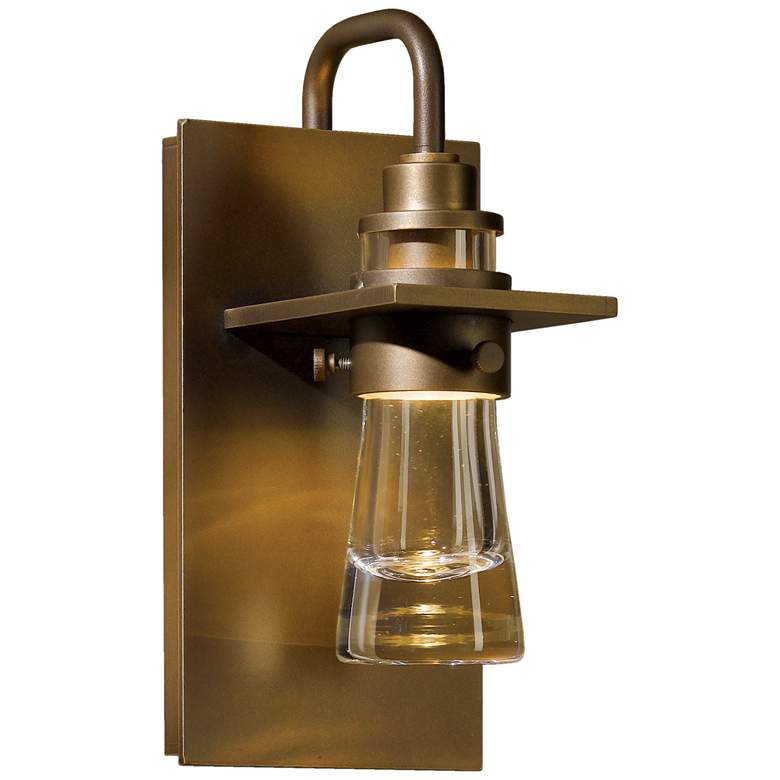 Image 1 Erlenmeyer Small Outdoor Sconce - Bronze Finish - Clear Glass