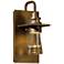 Erlenmeyer Small Outdoor Sconce - Bronze Finish - Clear Glass
