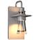 Erlenmeyer Small Outdoor Sconce - Steel Finish - Clear Glass