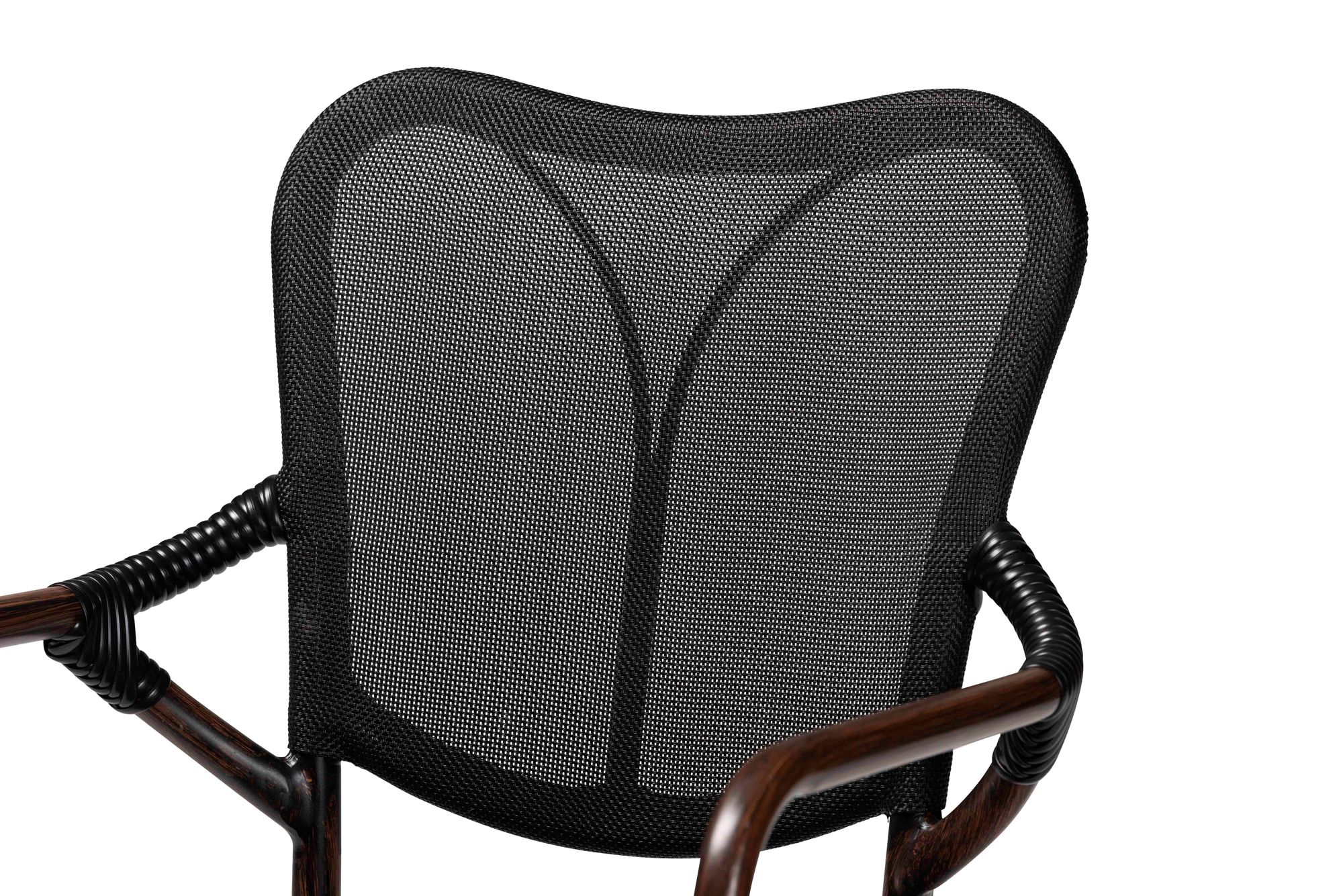 Erling Dark Brown Black Outdoor Dining Chairs Set of 2 387X4 Lamps