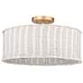 1_Erma 16 1/2" Wide Brushed Champagne Bronze Ceiling Light