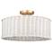 Erma 16 1/2" Wide Brushed Champagne Bronze Ceiling Light