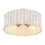 4_Erma 16 1/2" Wide Brushed Champagne Bronze Ceiling Light more views