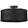 Erma 16 1/2" Wide Matte Black Ceiling Light