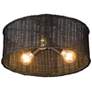 5_Erma 16 1/2" Wide Matte Black Ceiling Light more views