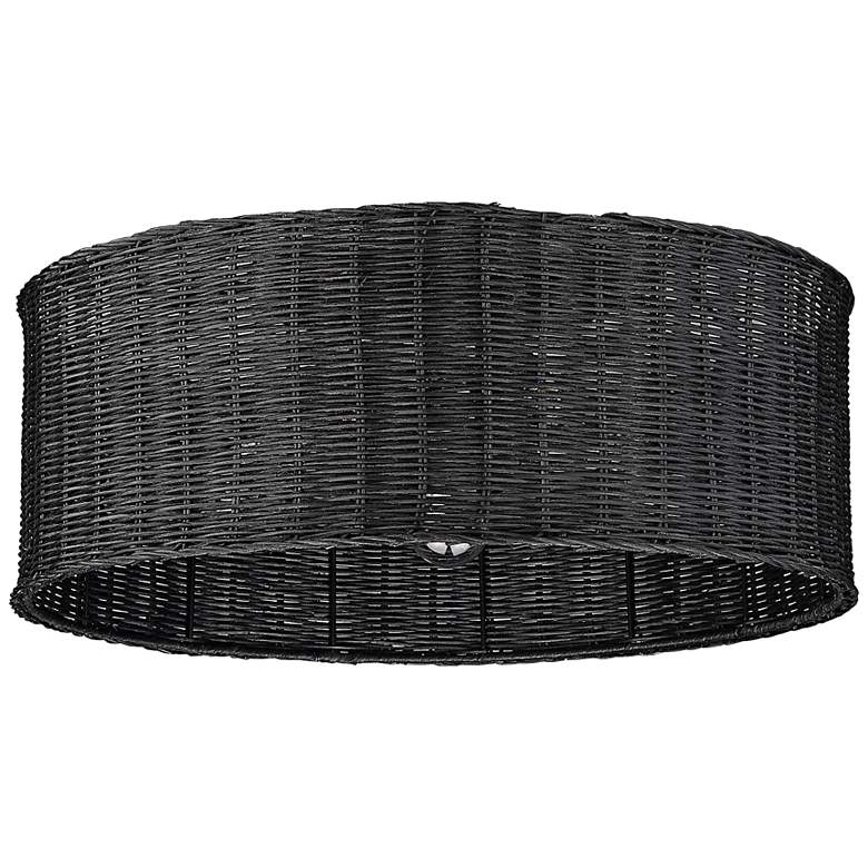 Image 2 Erma 22 1/2" Wide Matte Black Ceiling Light