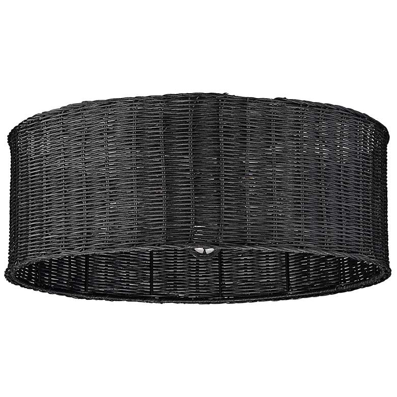 Image 6 Erma 22 1/2" Wide Matte Black Ceiling Light more views