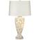 Ernestine Mother of Pearl Tile Table Lamp with Nightlight