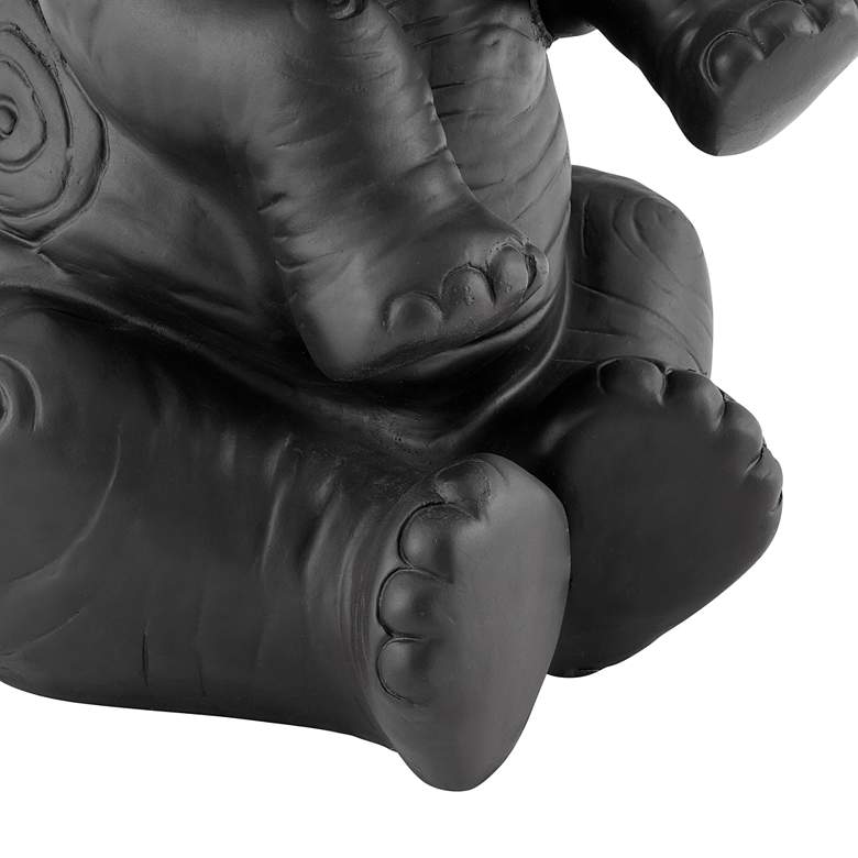 Image 4 Ernie Elephant 20" Wide Dark Gray Side Table more views