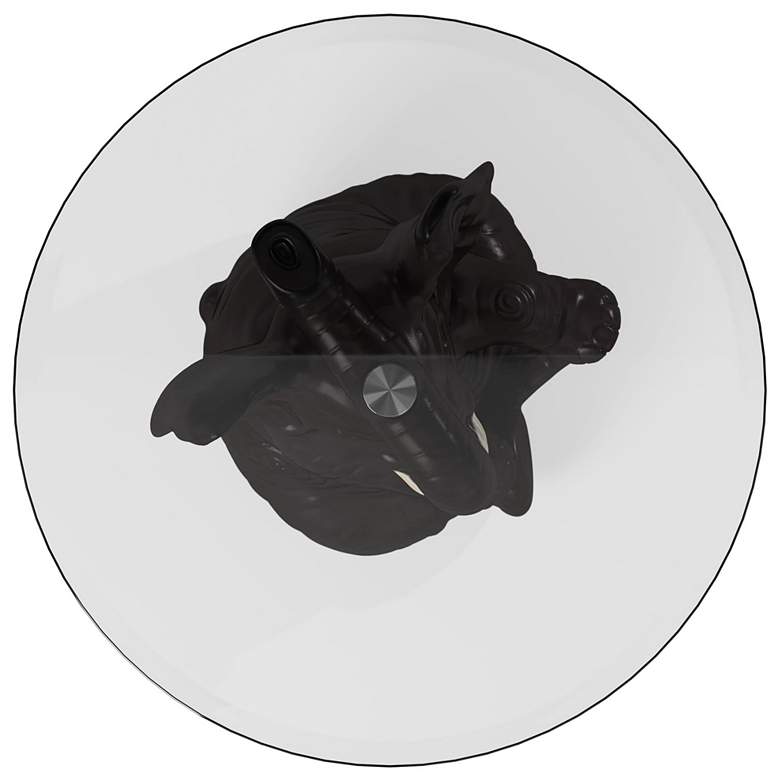 Image 6 Ernie Elephant 20" Wide Dark Gray Side Table more views