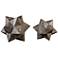 Eros Concrete Geometric Stars by Uttermost - Set of 2