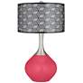 Eros Pink Black Metal Shade Spencer Table Lamp