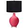 Eros Pink Black Shade Ovo Table Lamp
