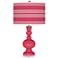 Eros Pink Bold Stripe Apothecary Table Lamp