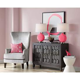 Image5 of Eros Pink Carrie Table Lamp Set of 2 more views