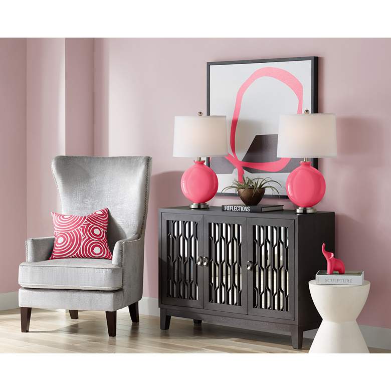 Image 5 Eros Pink Carrie Table Lamp Set of 2 more views