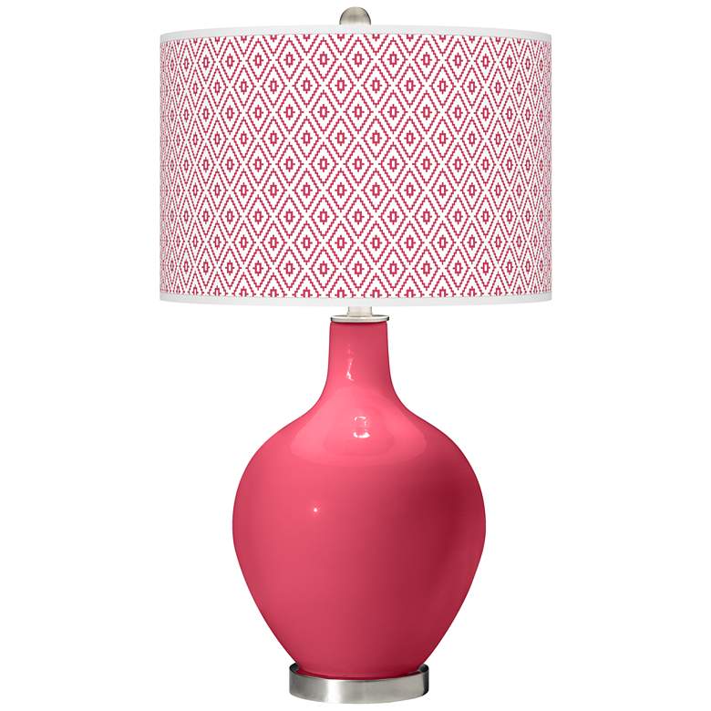 Image 1 Eros Pink Diamonds Ovo Table Lamp