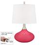 Eros Pink Felix Modern Table Lamp with Table Top Dimmer