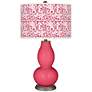 Eros Pink Gardenia Double Gourd Table Lamp