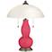 Eros Pink Gourd-Shaped Table Lamp with Alabaster Shade