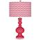 Eros Pink Narrow Zig Zag Apothecary Table Lamp