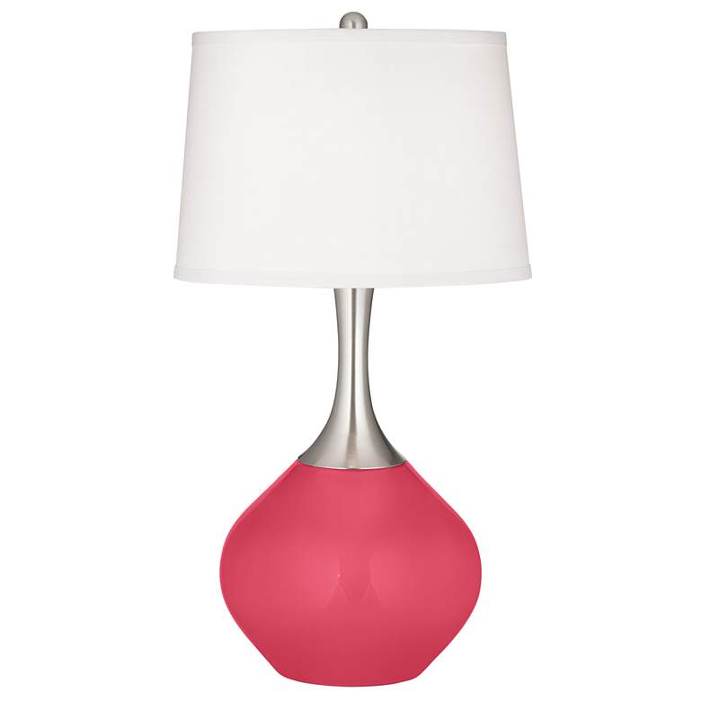 Image 2 Eros Pink Spencer Table Lamp with Dimmer