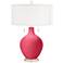 Eros Pink Toby Table Lamp with Dimmer