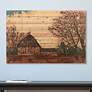 Erstwhile Barn 1 45" Wide Giclee Print Solid Wood Wall Art