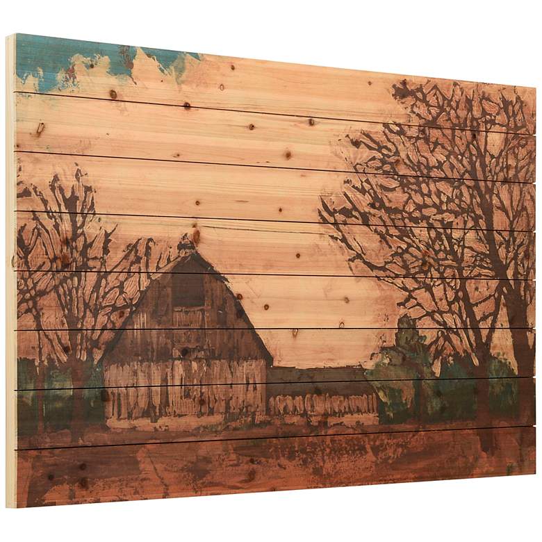 Image 3 Erstwhile Barn 1 45" Wide Giclee Print Solid Wood Wall Art more views