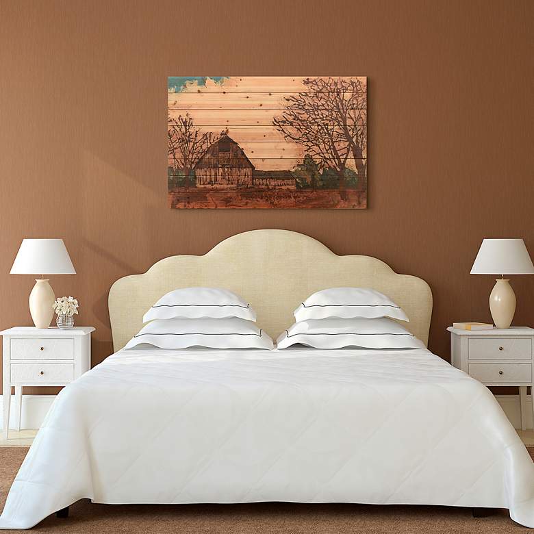 Image 4 Erstwhile Barn 1 45" Wide Giclee Print Solid Wood Wall Art more views