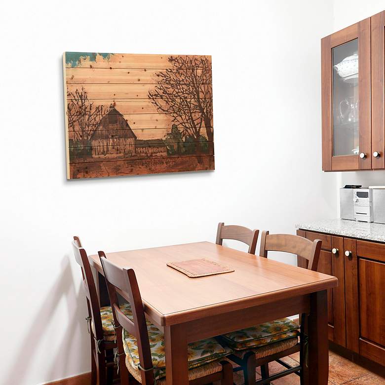 Image 6 Erstwhile Barn 1 45" Wide Giclee Print Solid Wood Wall Art more views