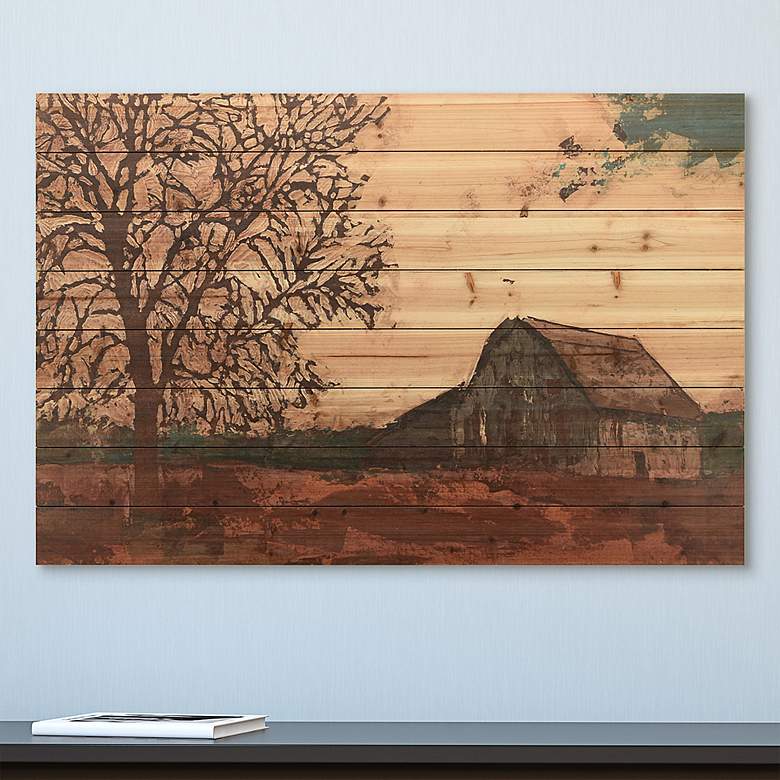 Image 1 Erstwhile Barn 2 45 inch Wide Giclee Print Solid Wood Wall Art