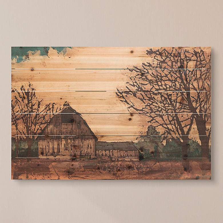 Image 1 Erstwhile Barn 3 36 inch Wide Giclee Print Solid Wood Wall Art