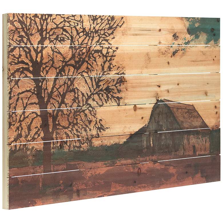 Image 5 Erstwhile Barn 3 and 4 36"W 2-Piece Print Wood Wall Art Set more views