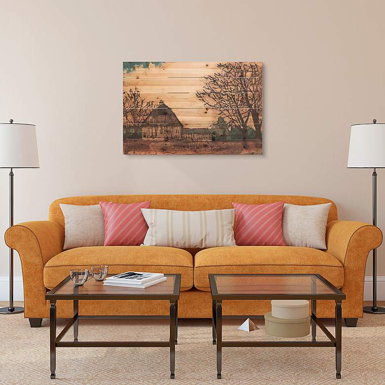 Image 6 Erstwhile Barn 3 and 4 36"W 2-Piece Print Wood Wall Art Set more views