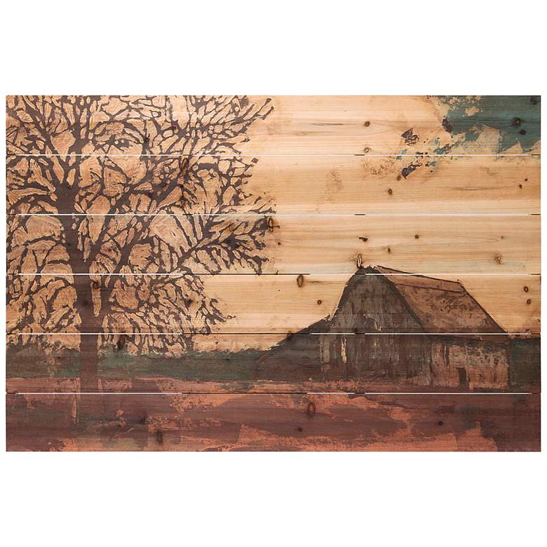 Image 2 Erstwhile Barn 4 36" Wide Giclee Print Solid Wood Wall Art