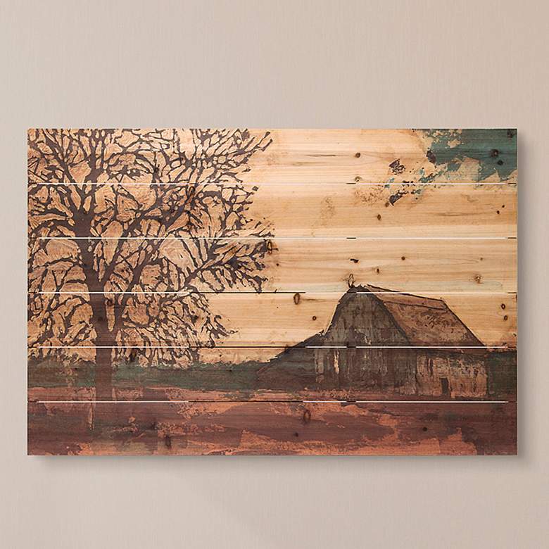 Image 1 Erstwhile Barn 4 36" Wide Giclee Print Solid Wood Wall Art