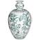 Erynn 16" High Green and White Ceramic Decorative Vase