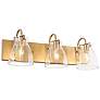 1_Erythronium 22" Wide Matte Gold 3-Light Bath Light