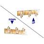 5_Erythronium 22" Wide Matte Gold 3-Light Bath Light more views