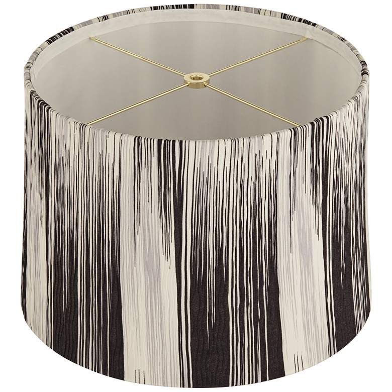 Image 4 Esbjerg Monochrome Drum Lamp Shade 13x14x10 (Washer) more views