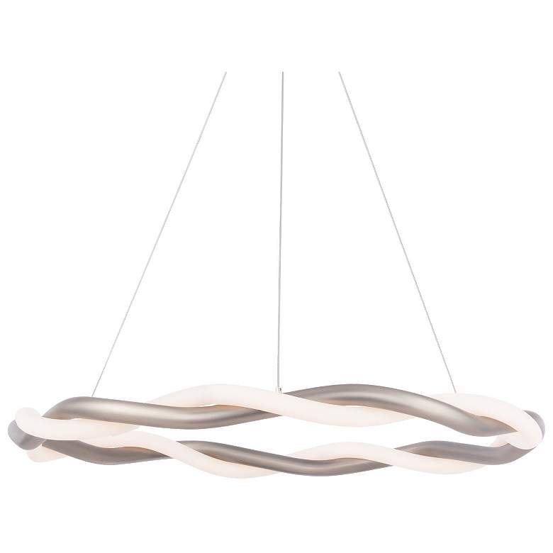 Image 1 Escapade 2 inchH x 28 inchW 1-Light Pendant in Brushed Nickel