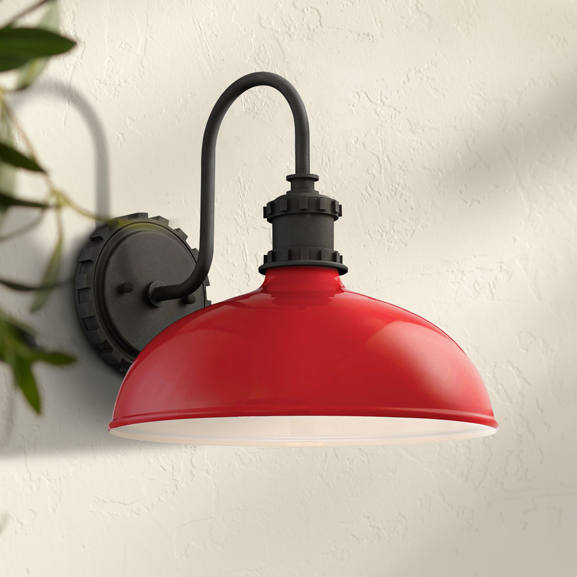 red exterior light fixtures