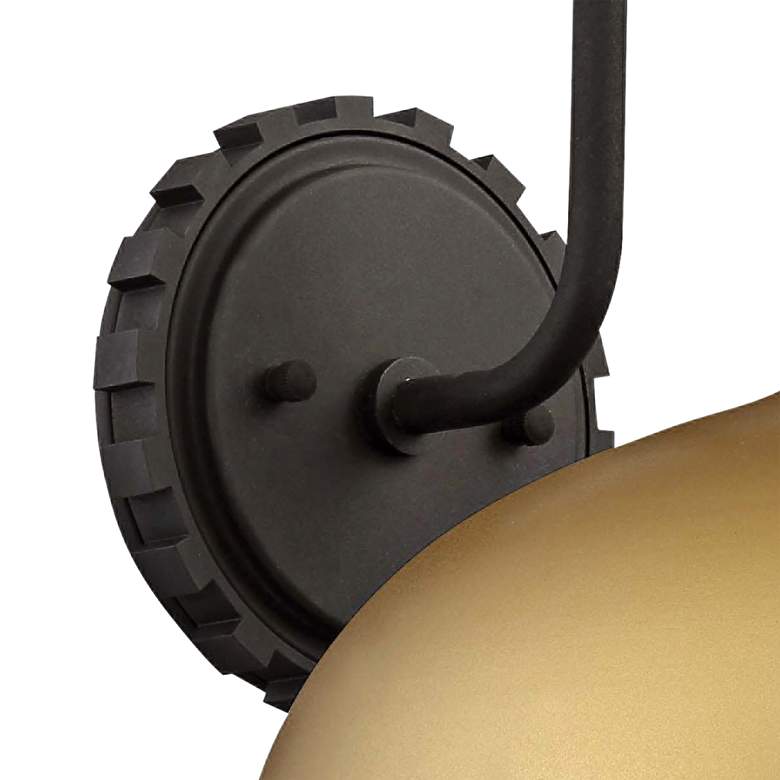 Image 2 Escudilla 11 3/4 inch High Painted Honey Gold Outdoor Wall Light more views