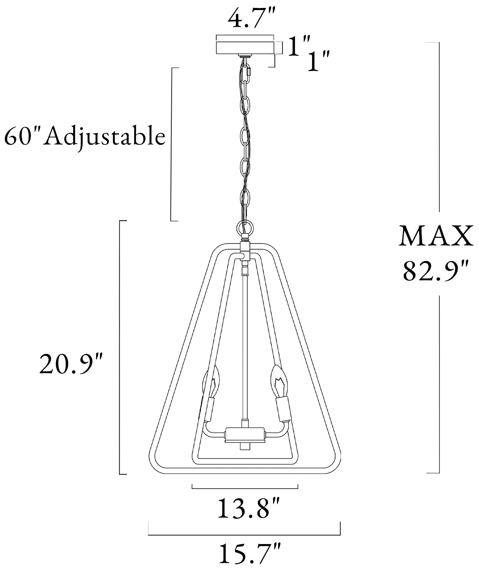 Image 2 Eskiltuna 4-Light Lantern Chandelier - Made to Order more views
