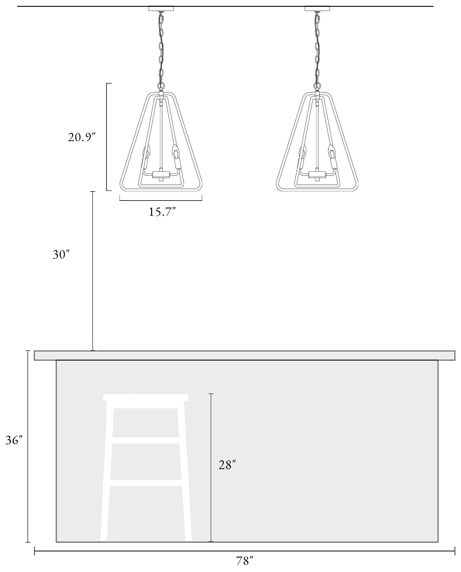 Eskiltuna 4-Light Lantern Chandelier - Made to Order