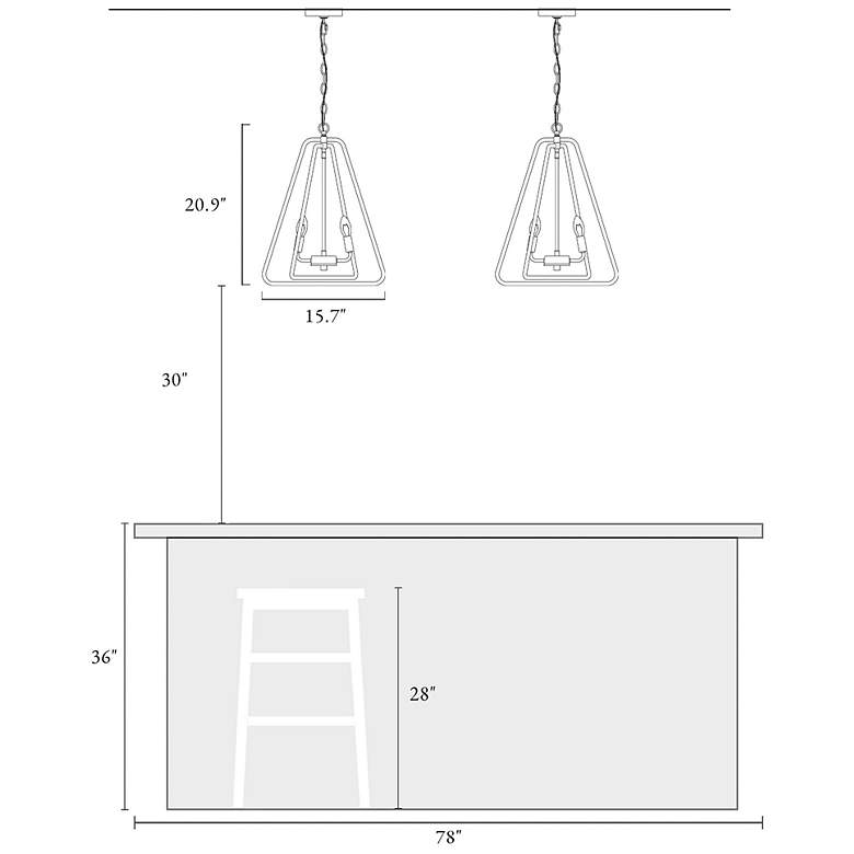 Image 7 Eskiltuna 4-Light Lantern Chandelier more views