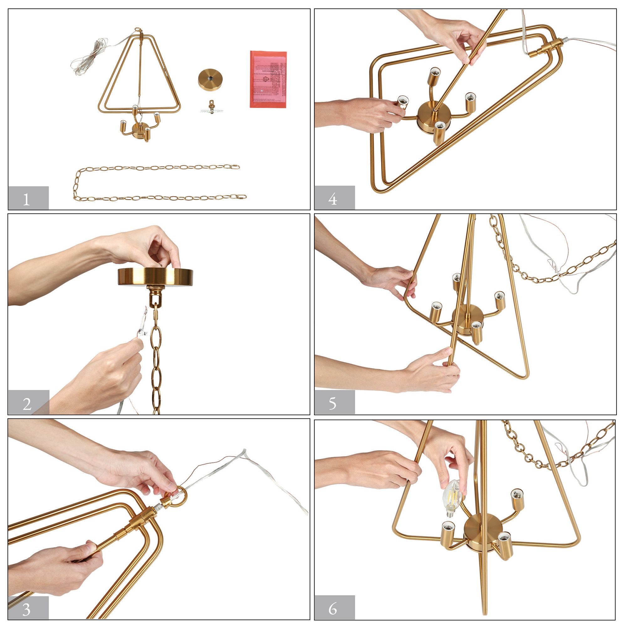 Eskiltuna 4-Light Lantern Chandelier