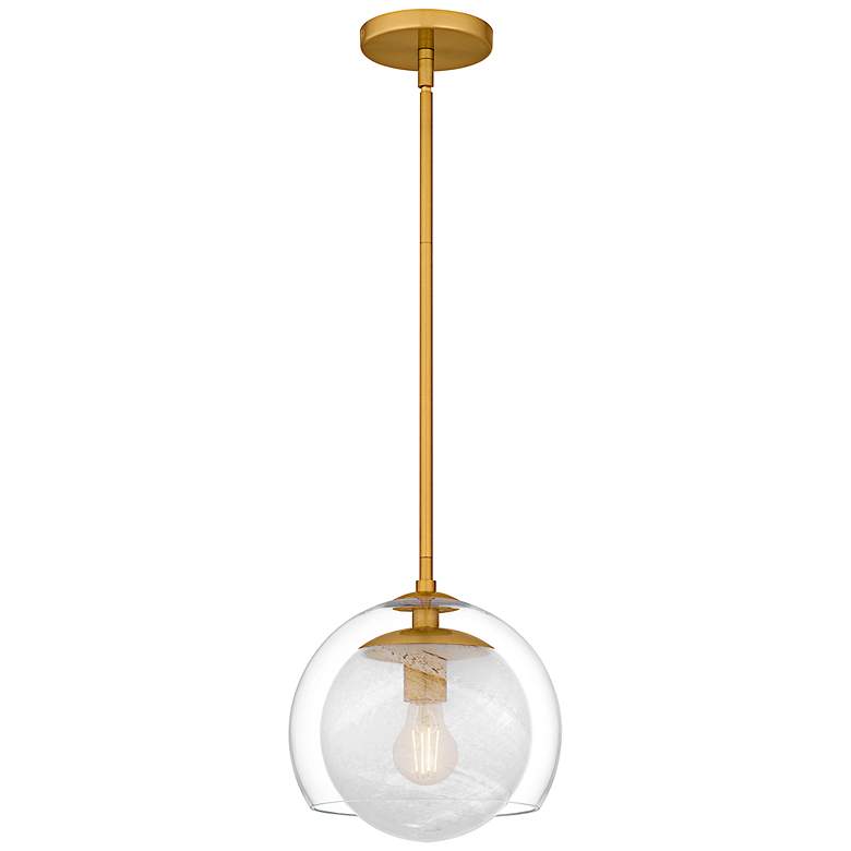 Image 1 Eslinger 1-Light Brushed Gold Mini Pendant
