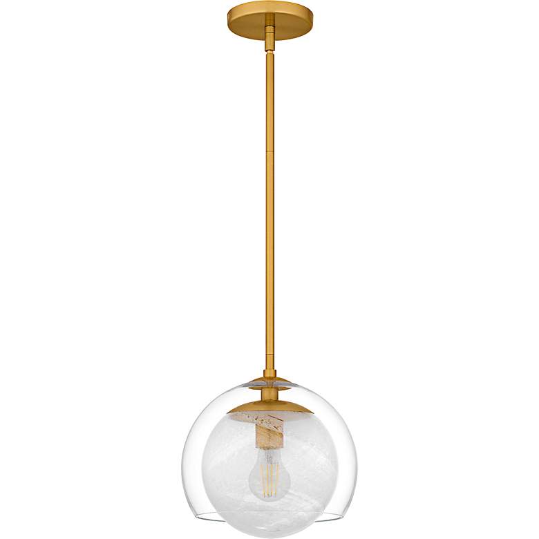 Image 2 Eslinger 1-Light Brushed Gold Mini Pendant more views